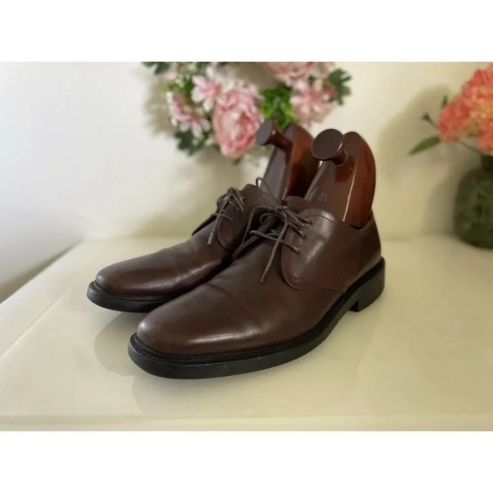 Original Cole Haan City Brown Leather Oxford Dress Shoe Men's 12‎ M Lace Up EUC